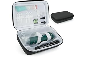 SMYV Water Flosser Travel Case, Portable Oral Irrigator Organizer, Sturdy Carrying Storage Holder for Flosser, Electric Toothbrush, Toothpaste and Irrigator Accessories (Case Only) - Black