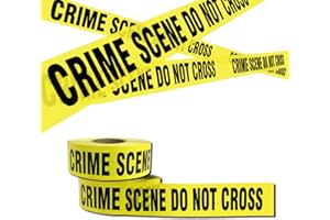euoloar Crime Scene Do Not Cross Barricade Tape 2 Pack 3 inch X 1000 feet, Bright Yellow with a Bold Black Print, Danger/Hazardous Area, Ideal Use for Halloween Decorations, Party, Work-Site