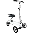 KneeRover Fusion Patented Knee Scooter with 4 Wheel Steering - Knee Walker for Adults for Foot Surgery, Broken Ankle, Foot Injuries - Heavy Duty Knee Rover Scooter for Broken Foot