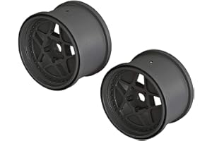 ARRMA 1/10 MT Front/Rear 3.8 Wheels, 17mm Hex, Black (2), ARAC9466