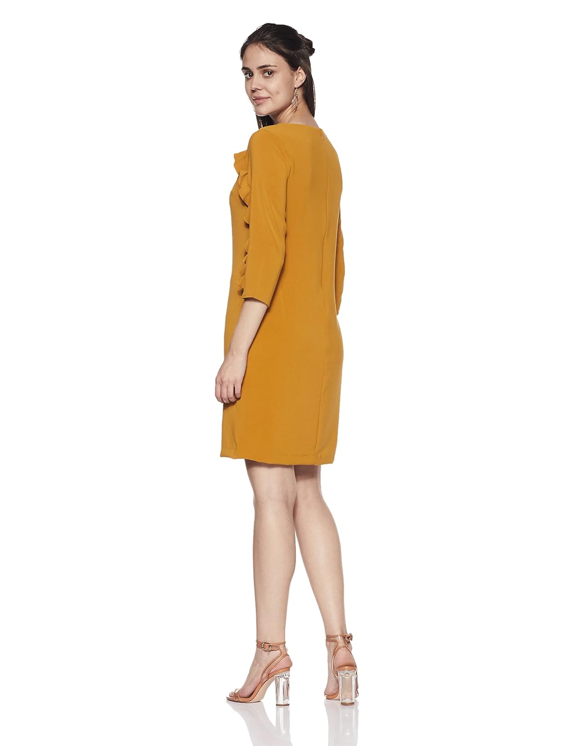 van heusen women's body con synthetic knee long dress