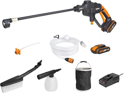 WORX WG620E.4 Hydroshot Cordless Pressure Washer 320 PSI 2 Batteries