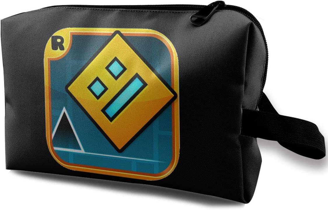 Others Geometry Dash Toiletry Bag Multifunction Cosmetic Bag Portable Pouch for Travel Organizer Bag