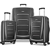 Samsonite Winfield 2 Hardside Expandable Luggage with Spinner Wheels, Charcoal, 3-Piece Set (20/24/28)