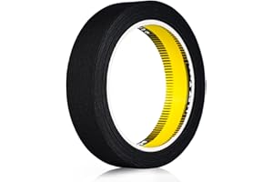 LLPT Wetsuit Repair Tape Iron On 0.8” x 16.5 Ft Seam Sealing Patch Waterproof for Neoprene Wetsuit Drysuit Fishing Suits Industrial Standard Carrier Material Color Black(IR865)