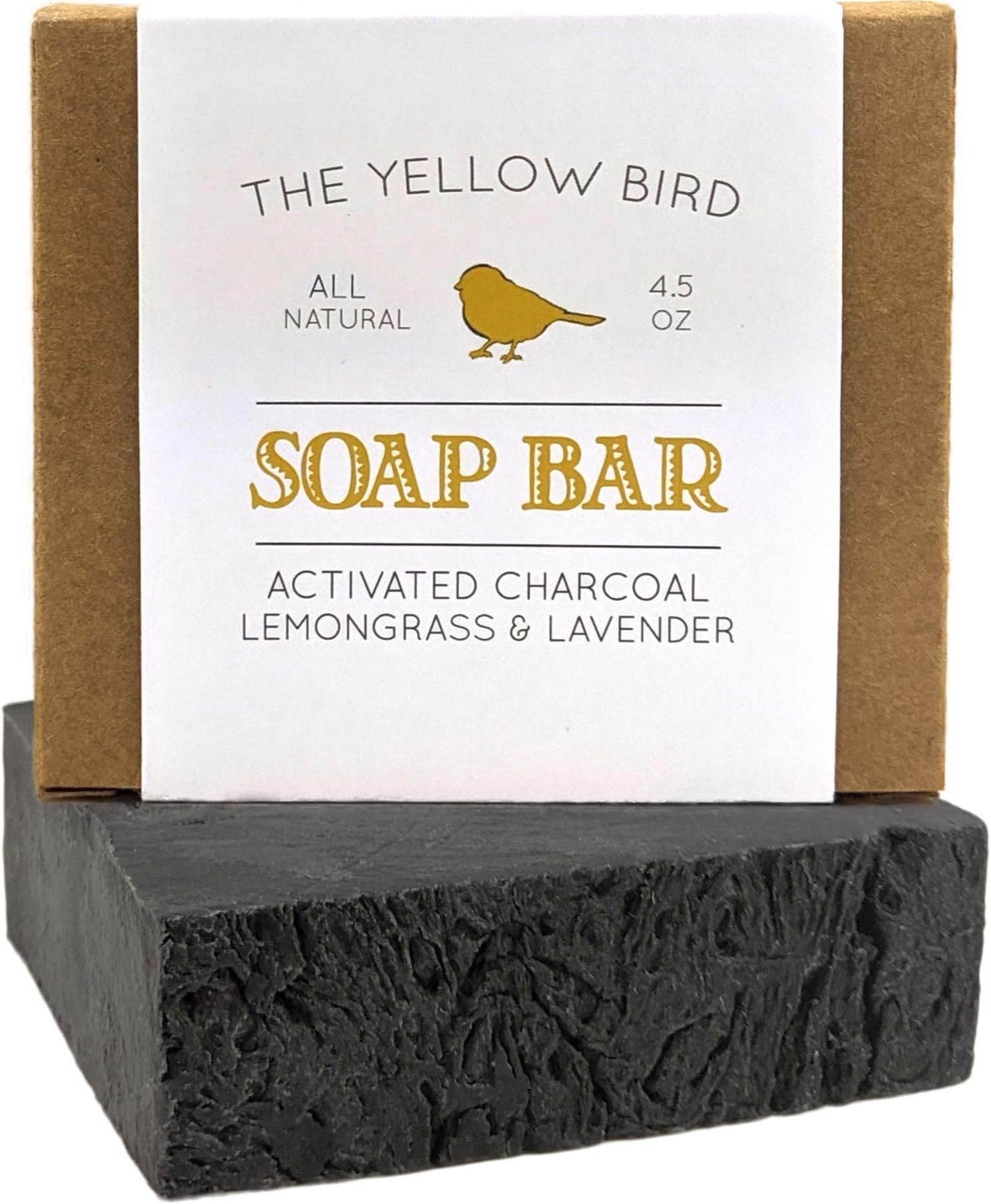 Activated Charcoal Soap Bar - Natural Face Soap & Body Soap for Acne, Blackheads, Eczema, Psoriasis, Sensitive Skin. Black Soap Facial Cleanser for Oily Skin. Vegan, Non-GMO, Organic Ingredients