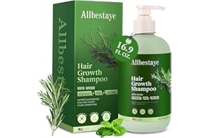 INGZY Rosemary Shampoo for Hair Growth, Biotin Shampoo for Thinning Hair for Women & Men, Rosemary Hair Growth Shampoo with Mint & Tea Tree Oil, Strengthening & Regrowth Formula for Hair Loss 16.9 oz