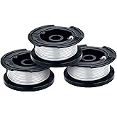 BLACK+DECKER Weed Eater String, Genuine OEM Authentic Trimmer Line, 3-Pack, 30-Feet of Replacement Spool, 0.065-Inch Diameter (AF1003ZP)