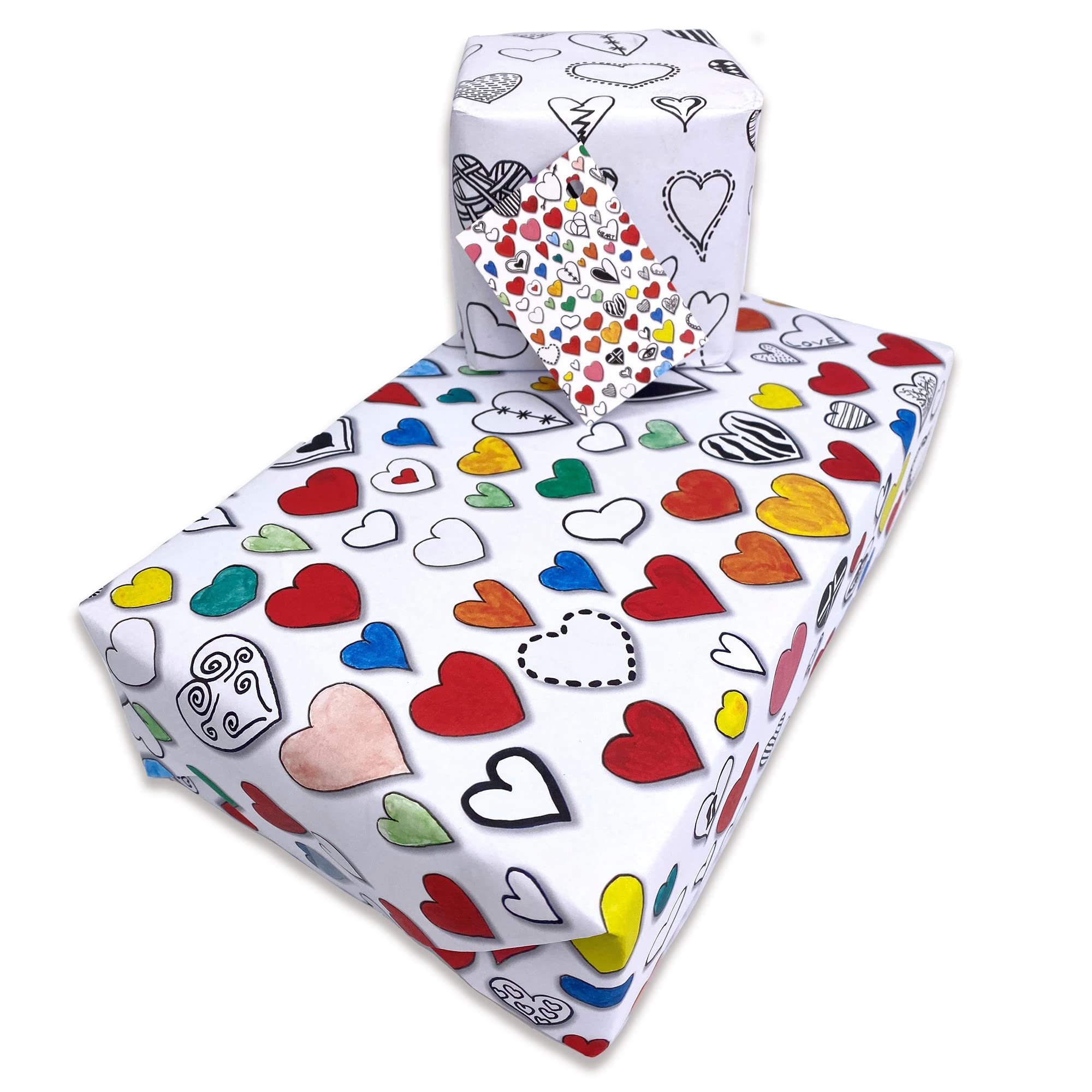 Mothers Day Wrapping Paper Mother's Day Heart Wrapping Paper