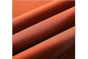 Wooqu Book Cloth, Fabric Surface and Paper Backed, Easy to Use, Strong, 17x29”, for Book Binding, Rust