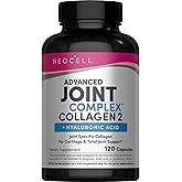 NeoCell Joint Complex Supplement | 120 Capsules | Plus Hyaluronic Acid | Collagen Type II | Advanced Formula