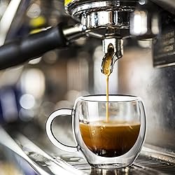 Wells Espresso Cups Set of 4 with Handle, 2.5oz