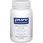 Pure Encapsulations Resveratrol EXTRA - 100 mg Trans-Resveratrol - For Healthy Cellular & Cardiovascular Function* - Antioxidants Supplement - Non-GMO & Gluten Free - 60 Capsules