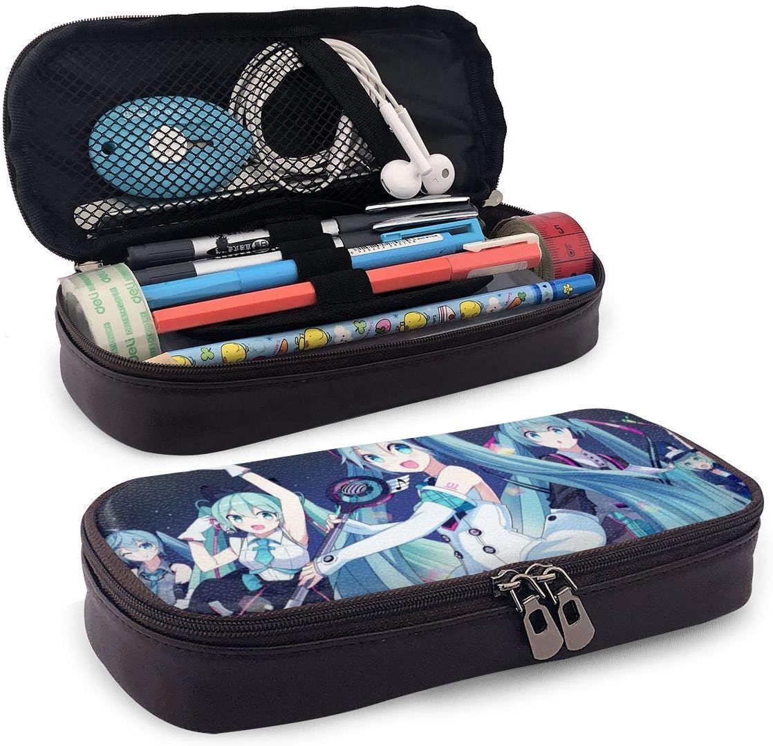 Pencil Case Big Capacity Large Storage Pen Pencil Pouch Box Organizer Portable Bag Holder with Zipper for School & Office - Vocaloid Different