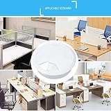 Lanjue 4Pcs Desk Grommet 60mm White Cable Hole Cover Plastic PC Office view 7