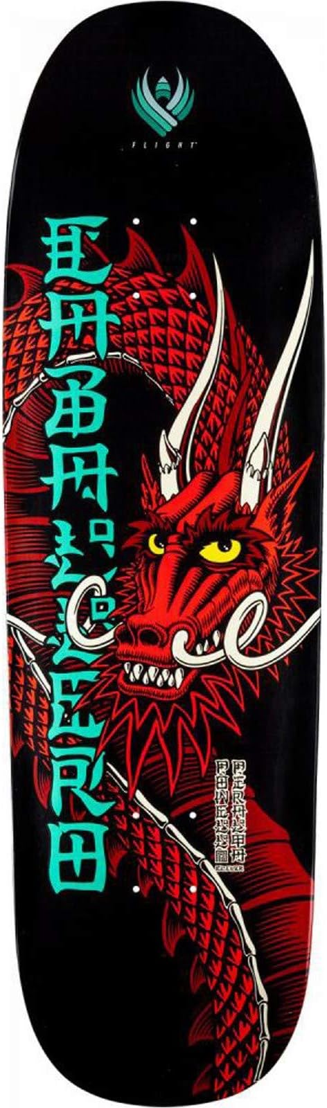 Powell Peralta Black-Red Flight Pro Cab Ban This 192-9.26 Inch Skateboard Deck