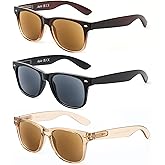LADEESSE 3 Pack Reading Sunglasses for Women, UV400 Sun Readers Glasses Spring Hinge Outdoor Sunglasses(Not bifocal)