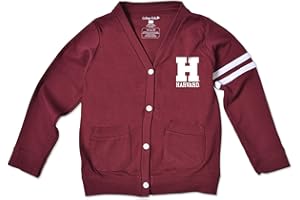 COLLEGE KIDS Harvard University Toddler Kids Varsity Cardigan Sweater