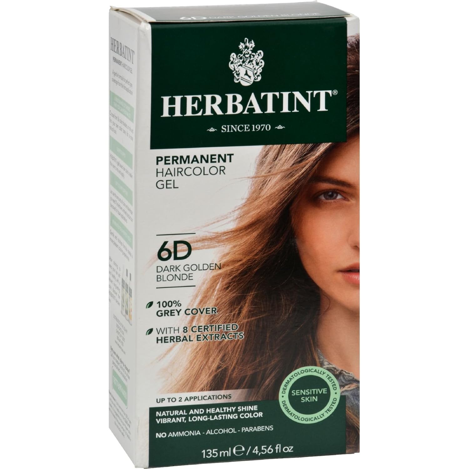 Amazon Com Herbatint 6d Permanent Herbal Dark Golden Blonde