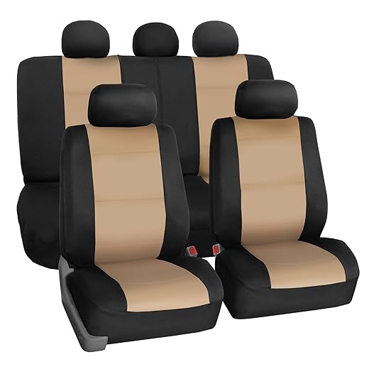Fh Group Fb083Beige115 Full Set Neoprene Seat Cover Semi-Universal