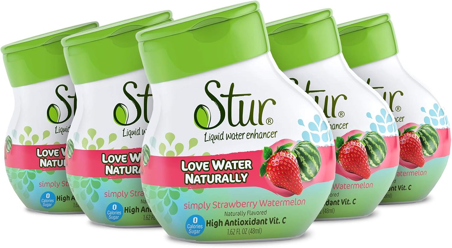 Stur Liquid Water Enhancers, Strawberry Watermelon, 1.62 Ounce (Pack of
