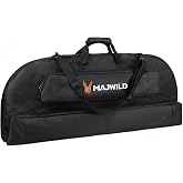 MAJWILD Compound Bow Case, Soft Light-Weight Archery Bow Bag with Padding | 37/40/40 Inch, with Arrow Pocket, Handle, Backpack Straps
