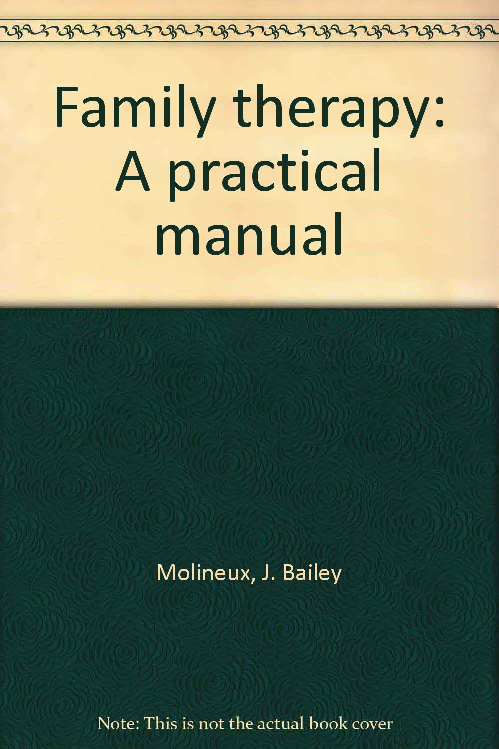 Family therapy: A practical manual: J. Bailey Molineux: 9780398050696:  Amazon.