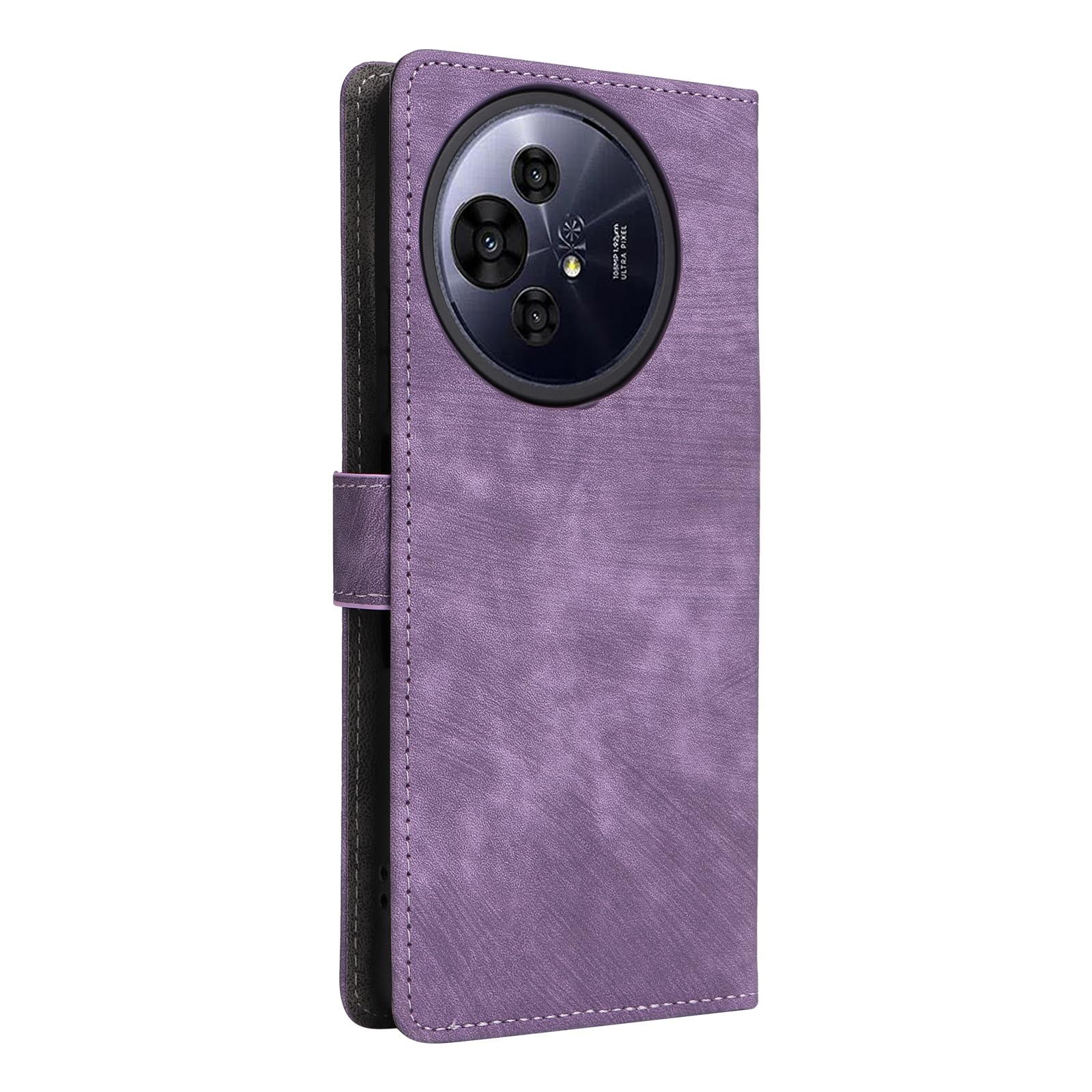 RFID Wallet Case for TCL 50 Pro NxtPaper, RFID Blocking, Wallet Magnetic Cover for TCL 50 Pro NxtPaper-Purple