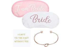 12 Pack Bachelorette Gift Set Bride and Bridesmaids Sleep Eye Mask Bridesmaid Cards Bridesmaid Bracelets Silver Bachelorette 