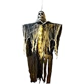 Halloween Decorations Outdoor Hanging Ghost Light, Skeleton Ghosts Remote Control String Lights for Yard, Indoor Halloween Decoration for House, Garden, Lawn (31 Inch)