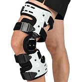 Orthomen OA Unloader Knee Brace Offload Support for Osteoarthritis, Left | Single upright mechanical unloading brace for bone-on-bone osteoarthritis, adjustable lock dial for medial &amp; lateral pressure