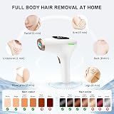 NALONE IPL Hair Removal Device 999,999 Flashes for Whole Body view 7