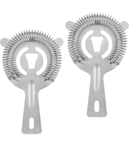 American Metalcraft 4-Prong Stainless Steel Cocktail Strainer – Hawthorne Style, 5.75"