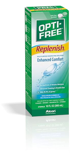 OPTI-FREE REPLENISH MULTI-PURPOSE DISINFECTING SOLUTION WITH LENS CASE, 10 FL OZ