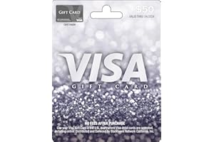 Visa Physical Gift Card $50 (plus $4.95 Purchase Fee)