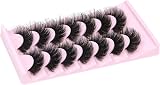 ALICROWN Fake Eyelashes 20MM Dramatic Faux Mink 5D 7 Pairs Reusable Fluffy Pack view 6