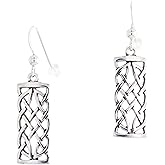 Jewelry Trends Celtic Knot Sterling Silver Dangle Earrings Creativity Symbol Braided Irish Design