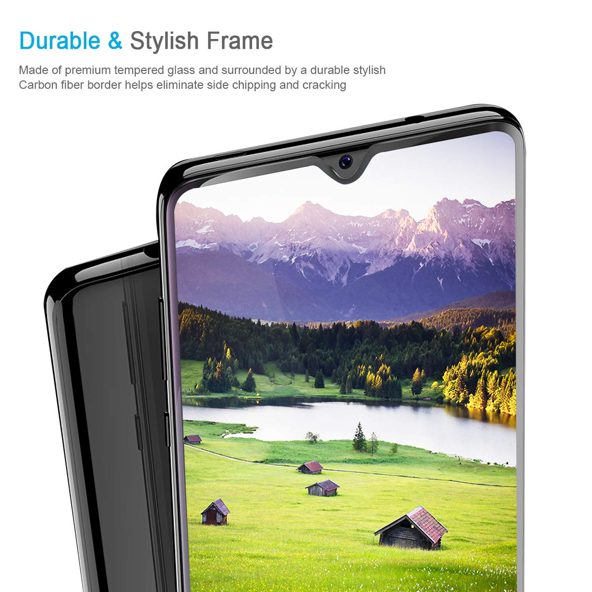 BingTC Huawei Mate 20 Panzerglas Schutzfolie Full Coverage Panzerfolie Displayschutz 9H Gehärtetem Glass 0,33mm Anti-Kratzen Anti-Bläschen HD Displayschutzfolie für Huawei [2 Stück]