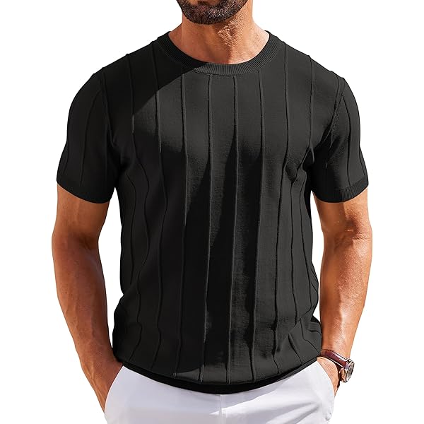 Alivebody Camisetas Manga Corta Hombre Casual Slim Cuello Redondo