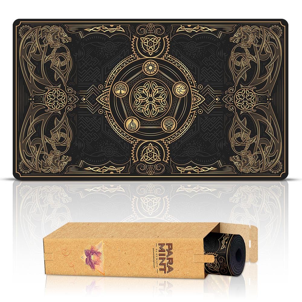 Paramint Scourge Dragon Blast (Stitched) - MTG Playmat - Compatible with Magic the Gathering Playmat - Play MTG, YuGiOh, TCG - Original Play Mat Art Designs & Accessories