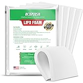 ACUPLUSH 5 Pack Lipo Foam Pads - Post Surgery Ab Board for Liposuction Recovery, Flattening Abdominal Compression Garments for Tummy Tuck Surgery (8” x 11” x 0.5”)