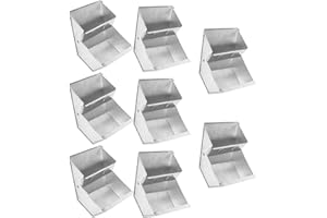 VILLFUL 8pcs Metal Rabbit Feeder for Cage Small Animal Hay Dispenser Outdoor Bunny Food Dish Pet Supply