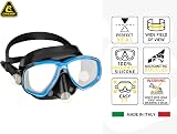 Cressi Perla Mask Black Blue Single Perla Mask for Diving Snorkelling view 2