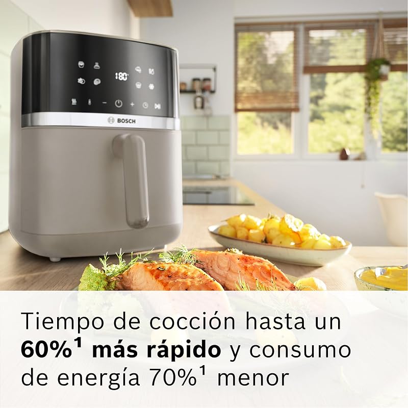 , Freidora de aire Serie 4, 6.1L, Doble calor, Crema, MAF462C0