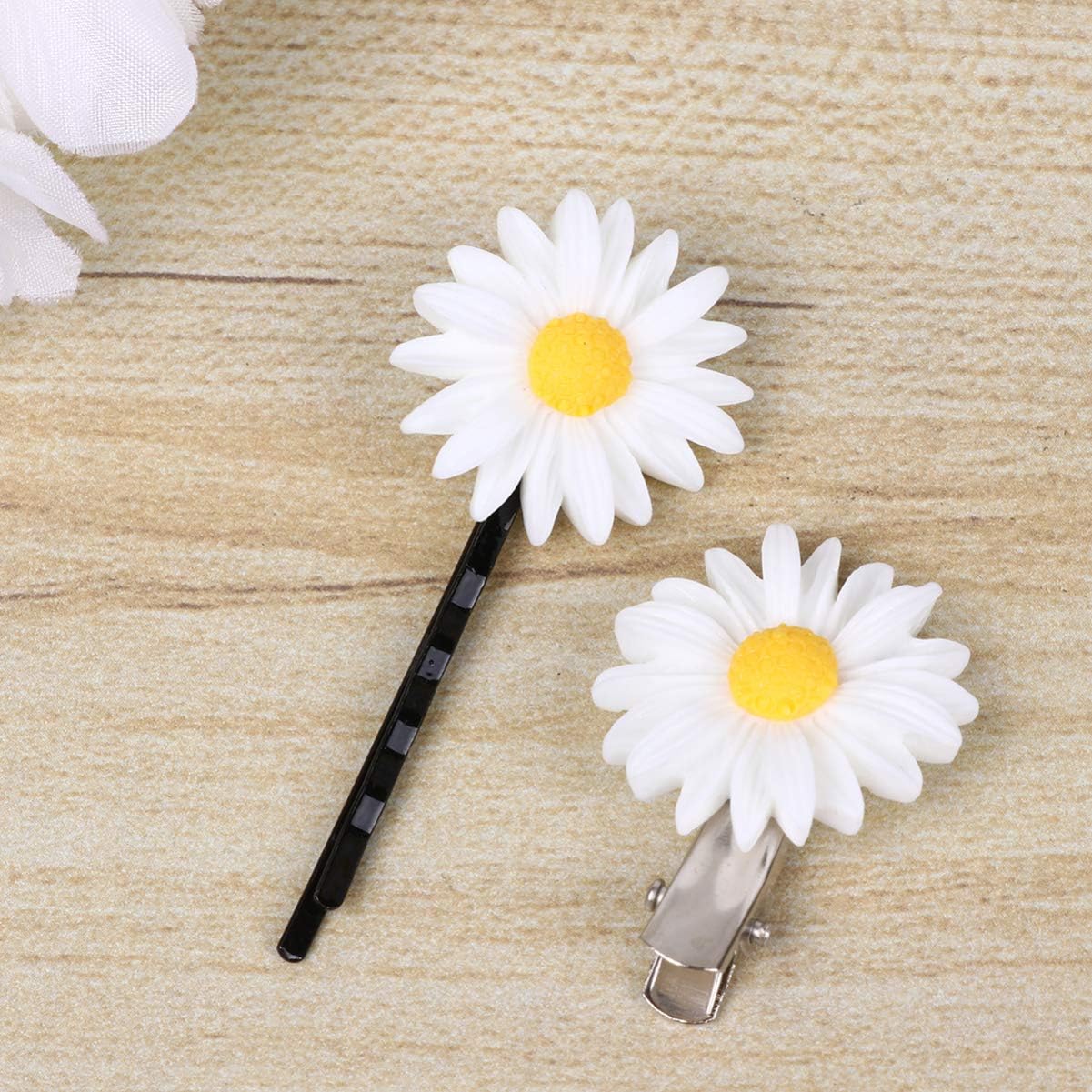 Beaupretty 16Pcs Daisy Hair Pins Sweet Cute Hair Clip Flower Hair Barrettes Bobby Pins for Hair Styling Jewelry Hair Decorations Girls Headdress - Image 5