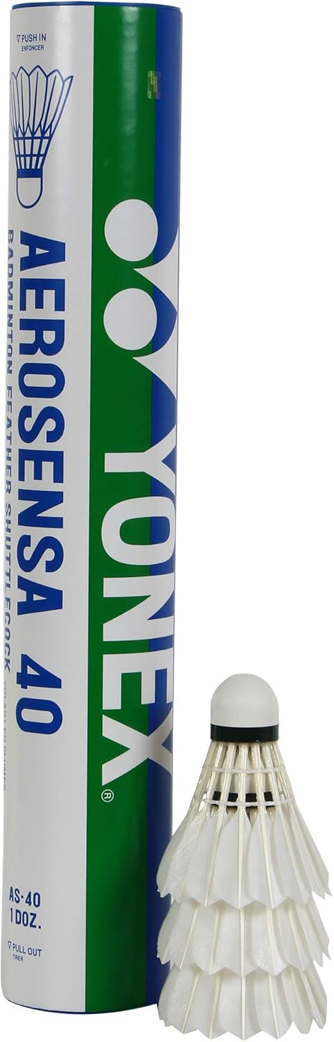 YONEX AEROSENSA 40 Championship Tournament, White, 1 Dozen, 1 Tube, 3 (AS403) : Sports & Outdoors