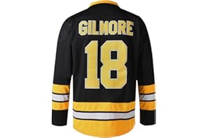 GITOWU Mens Boston Happy Gilmore #18 Sandler 1996 Movie Ice Hockey Jersey Stitched Athletics Sports Shirt