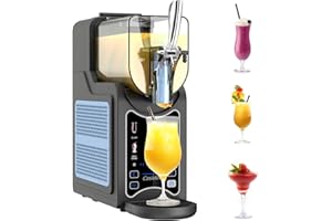CASIDEA 6 in 1 Slushie Machine for Home, No Ice Needed Slushy Machine 88oz Frozen Drink Maker, Bigger Tank, Auto Clean, Easy to Make Slush, Juice, Frappe, Milk Shake, Cold Drink and Cocktail