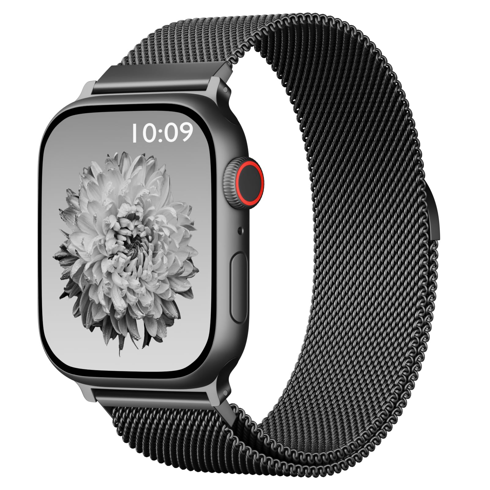 Photo 1 of Magnetic Mesh Metal Compatible with Apple Watch Band 49mm 46mm 45mm 44mm 42mm 41mm 40mm 38mm Men and Women, Stainless Steel Loop Clasp Replacement for iWatch Bands Ultra Series 10 9 8 7 SE 6 5 4 3 2 1