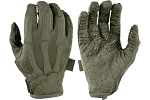 TACLAB Reaper Skeleton Gloves – Lightweight, Breathable, High-Dexterity Non-Slip Gloves with Snug Fit for Airsoft, Paintball, Cycling, Driving – Touchscreen Compatible Gloves for Men